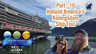 Holland America Koningsdam Ship Tour Balcony Cabin Neptune Suite Interior Cabin amp Buffet Tour [upl. by Azitram]