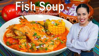 Mexican CATFISH soup  soup recipes  Villa Cocina [upl. by Nailluj]