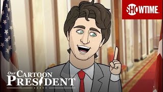 Cartoons Trump amp Trudeau Press Conference  Our Cartoon President  SHOWTIME [upl. by Rog]