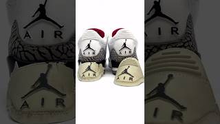 Back tab replacement White Cement Jordan 3sstitching backtab replacement jordan3 restoration [upl. by Zasuwa955]