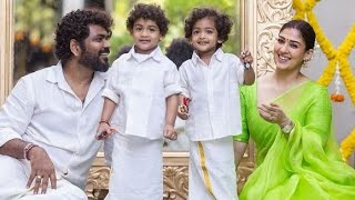 Actress Nayanthara amp Vignesh shivan Cute Family nayanthara vigneshshivan [upl. by Clarkson504]