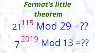 Solving Fermats Little Theorem The Easy Way😀 [upl. by Aplihs]