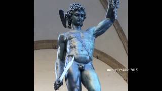 Perseus with the head of Medusa byBenvenuto Cellini Florence Loggia dei Lanzi manortiz [upl. by Sasnak]