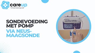 Sondevoeding met pomp via neusmaagsonde  CareUp Virtual Learning Lab [upl. by Wons]