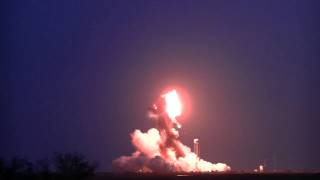 Antares Rocket Explosion from Press Site [upl. by Nali]