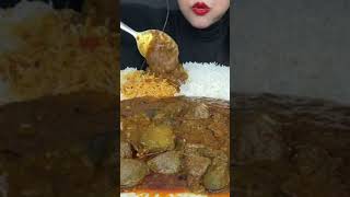 ASMR EATING SPICY 🔥 LIVER CURRY mukbang youtubeshorts food [upl. by Adnirod]