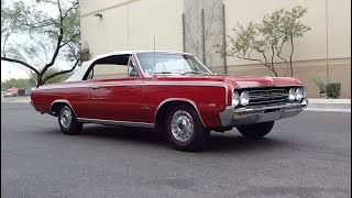 1964 Oldsmobile F85 Cutlass 442 Convertible in Red amp Engine Sound  My Car Story with Lou Costabile [upl. by Nrehtac]