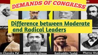 Demands of Congress or INC Moderate and Radicals [upl. by Abana]