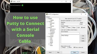 How to use Putty to Connect with a Serial Console Cable [upl. by Anemix]