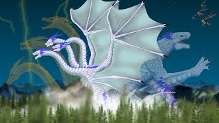 MONSTERS FUSION  King Ghidorah x Shimo  King Shimorah  PANDY ANIMATION [upl. by Ecyoj908]