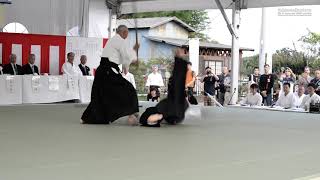 INAGAKI Shigemi  Aikido 74th Japan National Sports Festival Iwama 2019 [upl. by Ahtekal206]