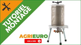 Comment monter le pressoir à fruits hydraulique Premium Line Misurina  par AgriEuro [upl. by Eidnyl]