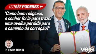 Robson Bonin questiona Otoni de Paula sobre visita a Lula  Os Três Poderes [upl. by Idurt972]