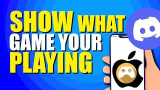 How To Show What Game Youre Playing On Discord iPhone Quick amp Easy [upl. by Sirdna]