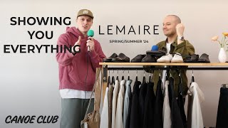 Showing you Everything from Lemaire SpringSummer 24 [upl. by Alikam49]