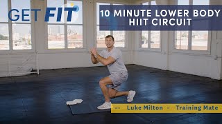 AtHome Lower Body HIIT Circuit with Luke Milton  Get Fit  Livestrongcom [upl. by Elisha191]