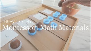 How to DIY Montessori Math Activities for Toddler amp Preschool  Numbers amp Counting materials [upl. by Masha]