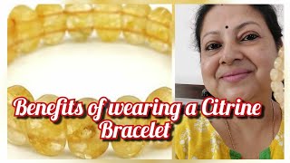 Benefits of wearing a Citrine Bracelet in Hindi Citrine Bracelet [upl. by Uzziel]