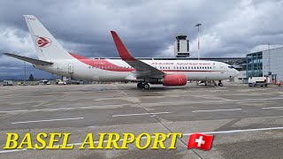 Basel airport BSLMLH 🇨🇭🇨🇵 [upl. by Anirod790]