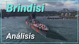 World of Warships Español  BRINDISI  Características módulos habilidades estilo de juego [upl. by Sasha]