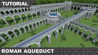 Minecraft Roman Aqueduct amp Reservoir Tutorial amp Download [upl. by Eesyak]