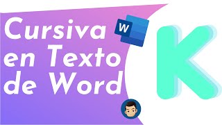 👉🎈🎉✨🎅🎯😎 Letra cursiva en word  cómo poner cursiva en word 😍🤑💪💥🔴⭕🥊💔 [upl. by Cira]