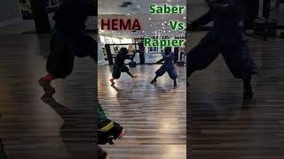 HEMA Saber Vs Rapier historicalfencing hema swordfighting swordfighting martialarts [upl. by Lamphere152]