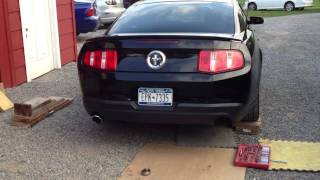 2012 Mustang V6 straight pipe sound [upl. by Mirella]