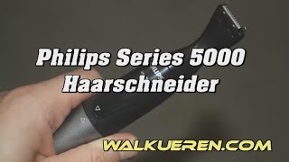 Haartrimmer Philips Series 5000 Anleitung Gesichtshaarrasierer Rasierer Intimrasierer [upl. by Kronfeld301]