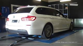 Reprogrammation Moteur  BMW F11 525D 204cv  233cv Dyno Digiservices Paris [upl. by Queen]