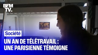 En télétravail depuis un an elle témoigne de son quotidien dans 17m² à Paris [upl. by Storer303]