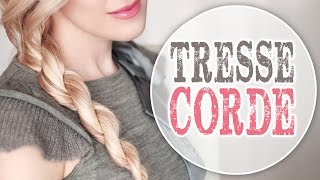 Tresse torsade en corde à 2 brins ❤ Tuto coiffure facile à faire soi même [upl. by Notaek155]