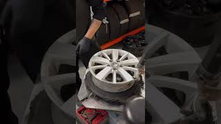 Dismounting a Tire 🛞 fyp foryou viral shortvideo shorts tires reels trending youtubeshorts [upl. by Janenna]