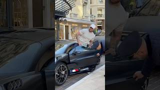 GMK driving The Bugatti Divo 10000000€ 😱😍 monaco gmk bugattidivo billionaire supercars [upl. by Crary]