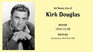 Kirk Douglas Movies list Kirk Douglas Filmography of Kirk Douglas [upl. by Giannini]