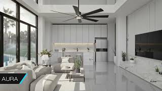 Aura Smart Fan by Modern Forms  Smart Home  Ceiling Fans  Modern Lighting  Interior Design [upl. by Rehpotirhc695]