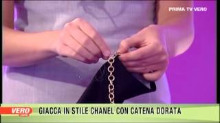 DIY Giacca modello Chanel VERO TV  A moda mia Claudia Carducci [upl. by Hirz]