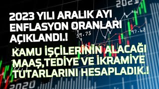 2023 Yılı Son Enflasyon Oranı AçıklandıYeni Yılda Kamu İşçisinin Alacağı MaaşTediye Ve İkramiyesi [upl. by Adnilev473]