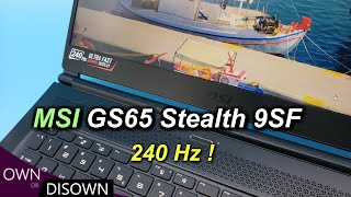 AMAZING SPEAKERS  MSI GS65 Stealth 9SF InDepth Review [upl. by Nylannej699]