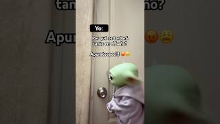 Siempre se tarda 😡 humor meme babyyoda baño [upl. by Adnyl]