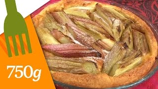 Recette de Tarte à la rhubarbe  750g [upl. by Naira]