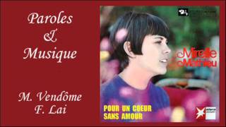 Pour un coeur sans amour  Mireille Mathieu [upl. by Claudianus]