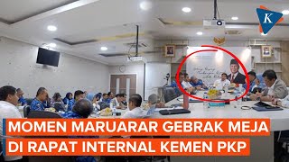 Gebrak Meja saat Rapat Kementrian PKP Maruarar Sirait Singgung Bobrok Birokrasi [upl. by Curson976]