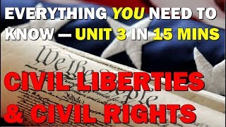 Unit 3 Review Civil Liberties amp Civil Rights AP Government [upl. by Martha]