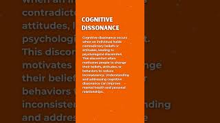 Understanding Cognitive Dissonance When Beliefs Collide psychology cognitivefunction [upl. by Grani]