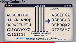 214  Shortest Palindrome  LeetCode  Java [upl. by Elleoj]