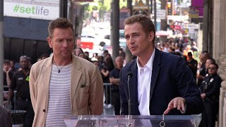 Hayden Christensen speech at Ewan McGregors Hollywood Walk of Fame star ceremony [upl. by Ahsekam600]