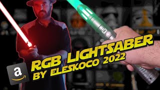 Eleskoco RGB Lightsaber 2022  Amazonca  Unboxing and Review [upl. by Ahtiekahs]