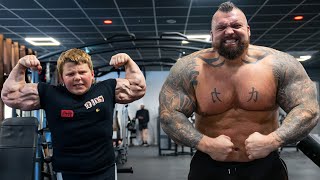 The HARDEST Chest and Shoulder Workout  Ft Eddie Hall [upl. by Naiditch419]