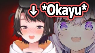 Okayu Steals Subarus Body And Makes Cute Noises【Hololive】 [upl. by Sunil]